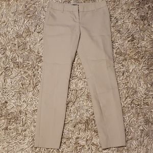 Cream colored trouser pants